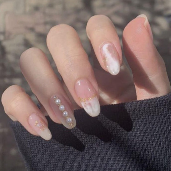 The Pink & White is an artificial nail technique